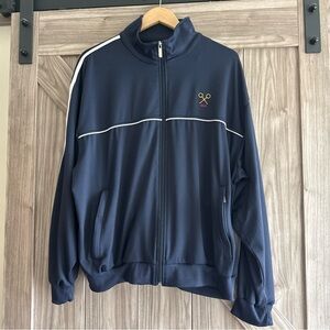 Vintage Boast tennis jacket zip up navy men’s XL